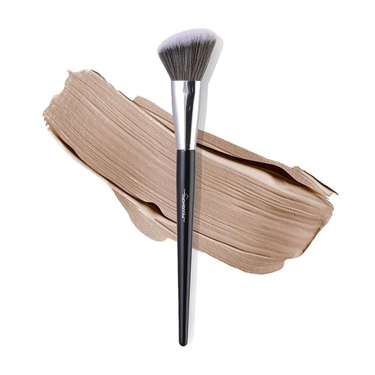 Angled Blush Brush, Bronzer Brush, Contour Brushes For Makeup, Foundation Brush, Angled Makeup Brush, Soft Dense Bristles Vegan & Cruelty-Free, Ideal For Liquid Cream And Powder Cosmetics