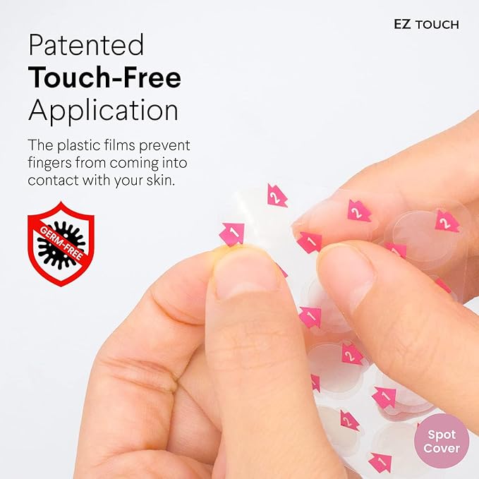 EZ Touch Acne Pimple Patch(75 Patches) New Normal Easy & Clean Innovative Patch, Spot-Cover 10mm 75ea