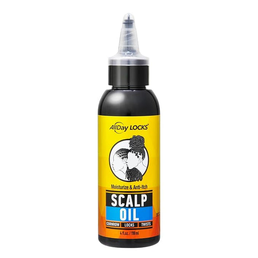 AllDay Locks Braid Foam - Long Lasting Mousse for Style & Shine, Braiding Foam for Women & Men, Sets & Seals for Easy Styling, Textured Haircare & Styling Protection - 8 oz Bottle (Braid Scalp Oil)