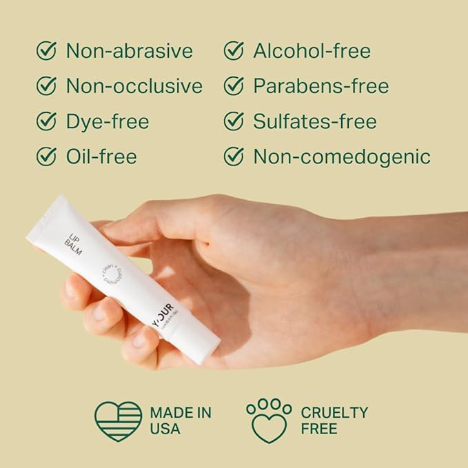 Y’OUR Intensive Healing Lip Balm for Dry Chapped Lips - Deeply Hydrating Lip Treatment with Hyaluronic Acid, Shea Butter & Rosehip Oil - Repairing Moisturizer, Paraben & Silicon-Free, Gifts for Women