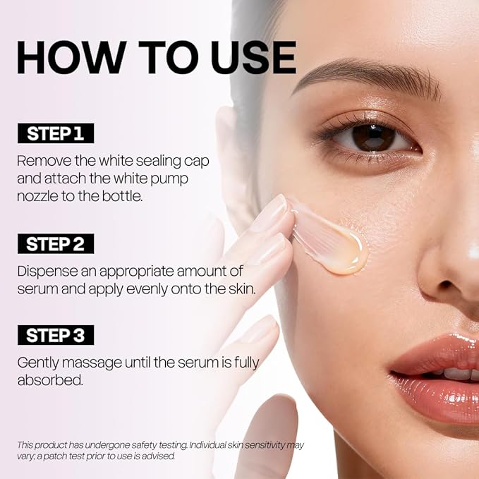 Meso White Facial Serum Ampoules – Uneven Tone Appearance & Skin Radiance Support with Niacinamide, Stem Cells & Collagen – 6 Vials (0.17 fl oz Each)