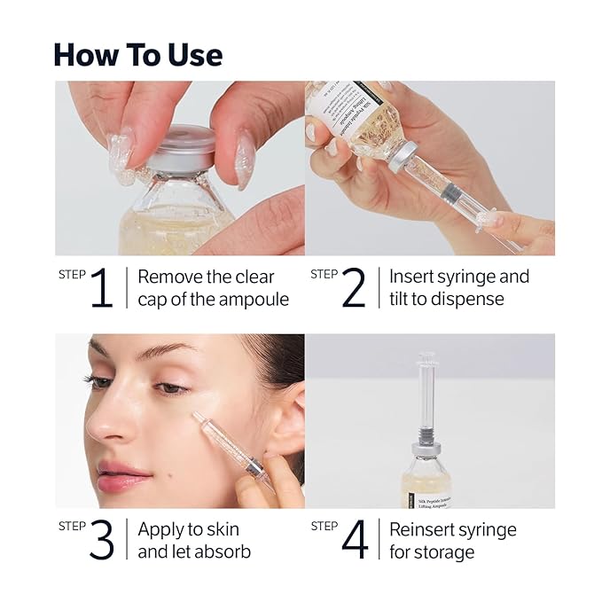 SUNGBOON EDITOR Deep Collagen Silk Peptide Intensive Lifting Ampoule | Korean Anti-Aging Serum for Face with Collagen & Peptide | Skin Tightening & Firming | 72H Hydration| Stocking Stuffers for Women