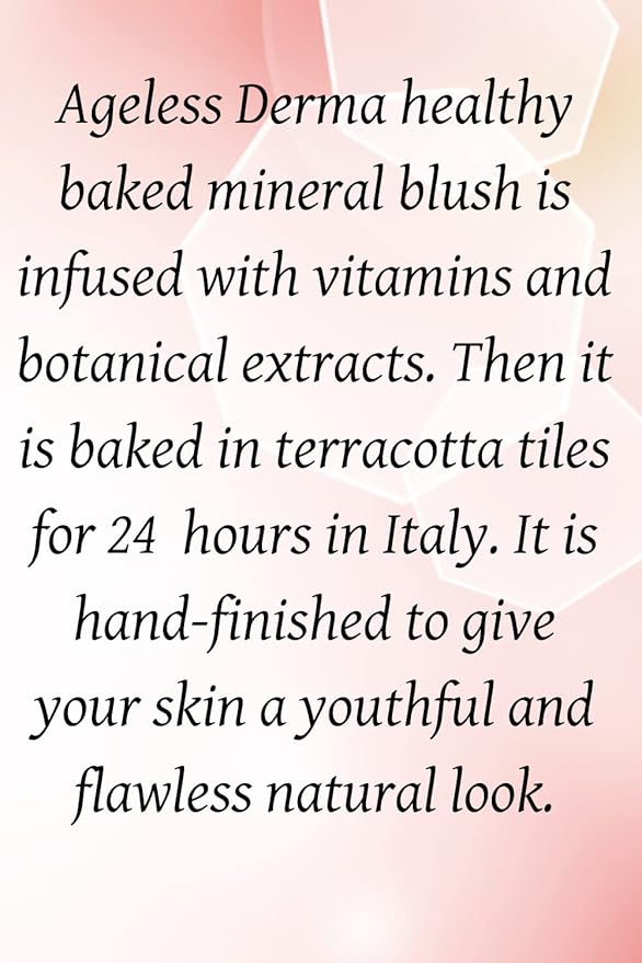 Baked Mineral Makeup Healty Blush with Botanical Extracts (Berry Swirl) Made in USA. Highlighter Makeup