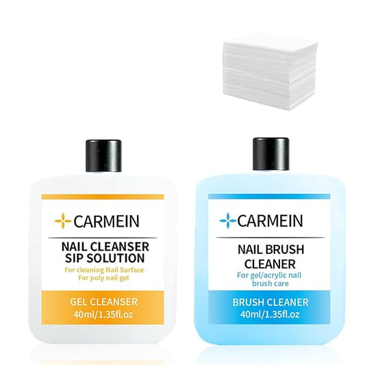 Nail Cleaner & Nail Brush Cleaner - Polyester Nail Gel Essential Kit (Nail Brush Cleaner & Gel Cleaner)