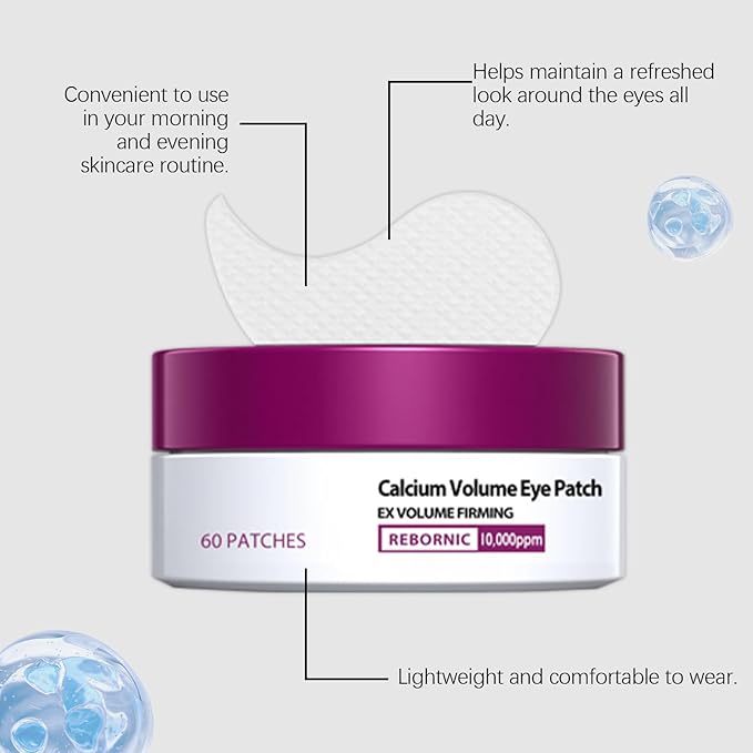 Under Eye Patches for Puffiness and Dark Circles, Hydrogel Eye Mask 60 Pairs to Reduce Fine Lines & Wrinkles, Hydrating Firming Treatment with Glycerin, Daily Eye Care for Men & Women