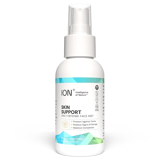 ION* Intelligence of Nature Skin Support Face Mist Hydrating Spray - Refreshing Facial Mist Spray for Daily Use, Travel Size, Vegan Friendly Formula for Women & Men - 3.4 fl oz (Pack of 1)