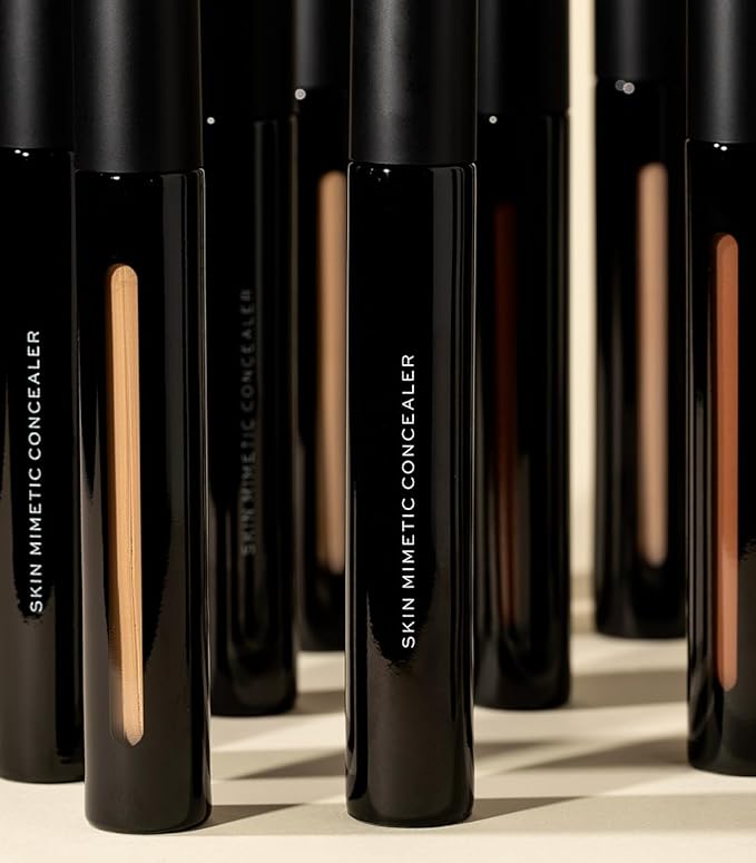 MAKE Beauty Skin Mimetic Concealer Buildable Medium Coverage Hydrating Concealer for Dark Circles Spot Concealing Brightening Crease-Free, Including Mature Skin. Radiant Finish. 19 Deep Warm