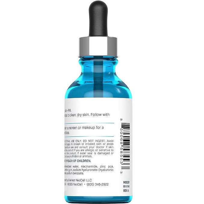 Niacinamide Hyaluronic Acid Serum | 2 fl oz | Plus Zinc | Moisturizing Formula | for Face and Neck | Advanced Skincare