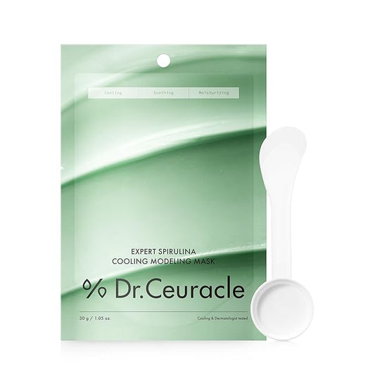 leegeehaam Dr.Ceuracle Expert Spirulina Cooling Modeling Mask - Jelly Face Mask for Glass Glow Skin, DIY Home Spa, Korean Skincare for Stocking Stuffers (30g / 1.05 oz.)