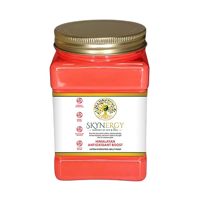 Himalayan Antioxidant Boost Jelly Mask -Professional Grade HydroGlo Peel Off Jelly Mask for Skin Hydration, Glow Suitable for All Skin Types,Vajafacial Jelly Mask | 12 Applications (30 Fl Oz)