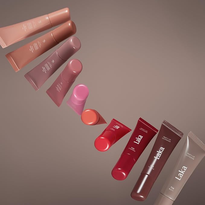 Laka Fruity Lip Glotioner, 10ml/0.33 fl.oz, Lip Gloss with High Shine Vivid Colors, Jelly tip for Hygienic & Easy Application, Plumping Conditioner, Vegan, K-Beauty (#709 Vintage)
