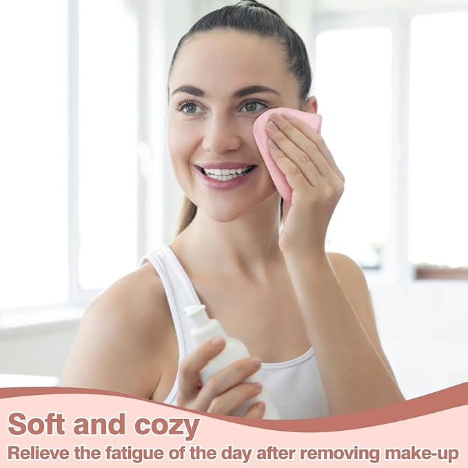Sukh Makeup Remover Cloth - 7PCS Makeup Cloth Microfiber for Facial Cleaning 6" x 6" Reusable Face Wash Cloth for All Skin Types Face Wash Cloth Soft Makeup Towels Facial Cleansing Cloths for Women