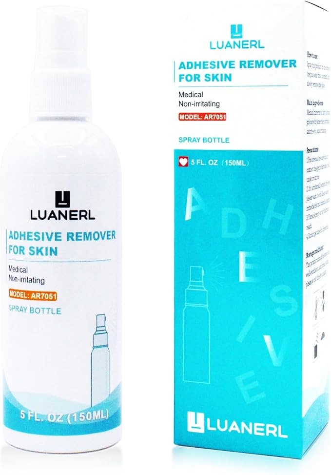 150 ml Adhesive Remover for Skin Spray Bandage & Surface & ostomy Supplies No Sting-Sensitive Skin-All Natural,5FL. OZ Bottle