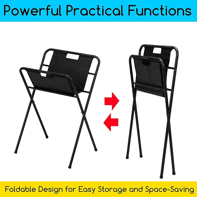 MEEDEN Canvas Art Print Rack: Folding Display and Drying Rack - Portable Art Storage Rack for Poster Stand Canvas Panels Artworks Artist Galleries - Medium