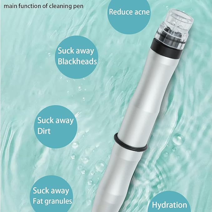 Hydrogen-Oxygen Facial Machine, Hydra Face Care Device for Skin Moisturizing – A Professional Vacuum Cleaning Jet Blackheads Remover for Home and Beauty Salon