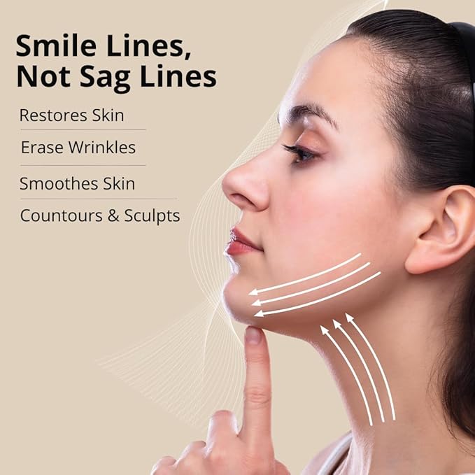 myolift™ Jowl Mask: Microcurrent Technology for Perfect Jawline| Reduces Aging & Wrinkles| Easy to use| Lasting & Visible Result| Flawless Skin| Reusable
