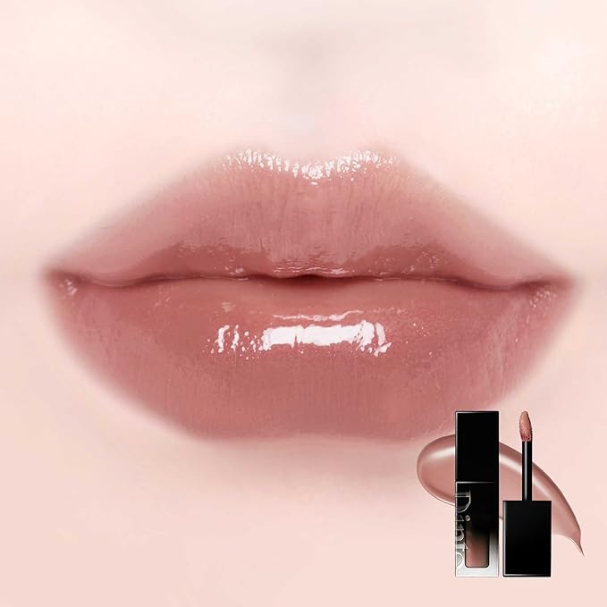 DINTO Blur-Glowy Lip Tint - Glossy Finish, Hydrating, Long Lasting, Lightweight Texture, Non-Sticky, Vegan & Cruelty-Free, K beauty (217 Pax Romana, 0.11 fl.oz) (30 colors)