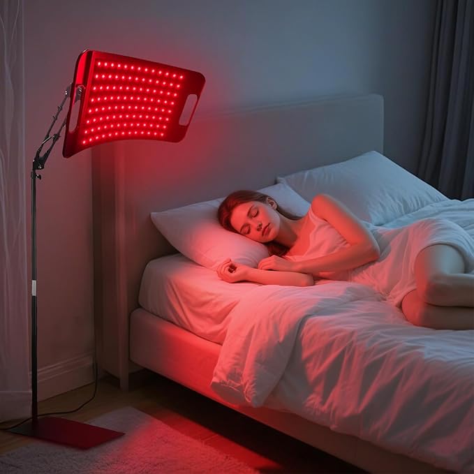 Infrared Light Therapy Panel with Stand, 660nm Red Light and 850nm Near Infrared LED Red Light Therapy Device at Home