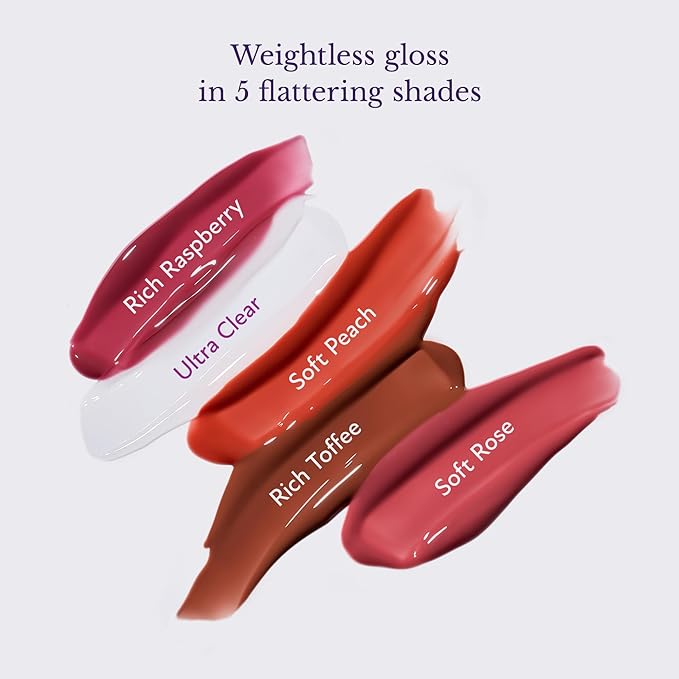 Westmore Beauty Pout Perfector Lip Gloss – Intensely Hydrating Sheer-Tinted Balm with Hyaluronic Acid & Vitamin E – Plumps & Nourishes Dry, Cracked Lips for a High Shine Finish – Rich Raspberry, .33oz