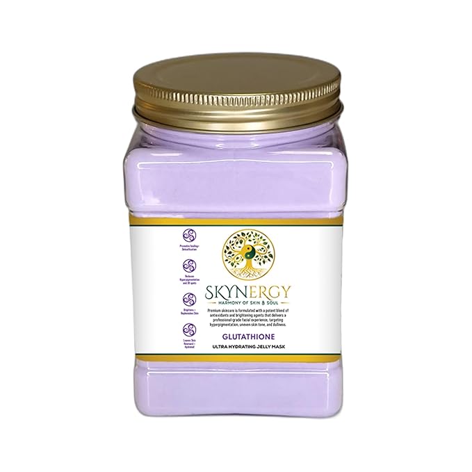 Glutathione Jelly Masks - Professional HydroGlo Peel-Off Face Mask for Hydration, Soothing Skin & Glowing Skin, Suitable for All Skin Types, Vajafacial Jelly Mask | 12 Applications (30 Fl Oz)