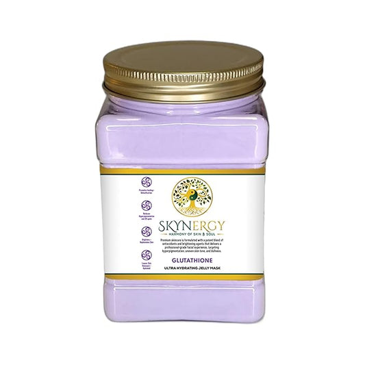 Glutathione Jelly Masks - Professional HydroGlo Peel-Off Face Mask for Hydration, Soothing Skin & Glowing Skin, Suitable for All Skin Types, Vajafacial Jelly Mask | 12 Applications (30 Fl Oz)