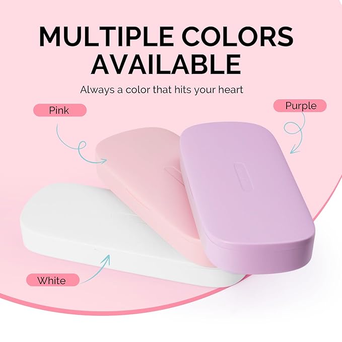 MelodySusie Acrylic Nail Tool Storage Box, Portable Dustproof Stand Displayer Holder Organizer Container Manicure Efile Accessories Nail Drill Kit Case, Travel Salon Home, Pink(Only Box)