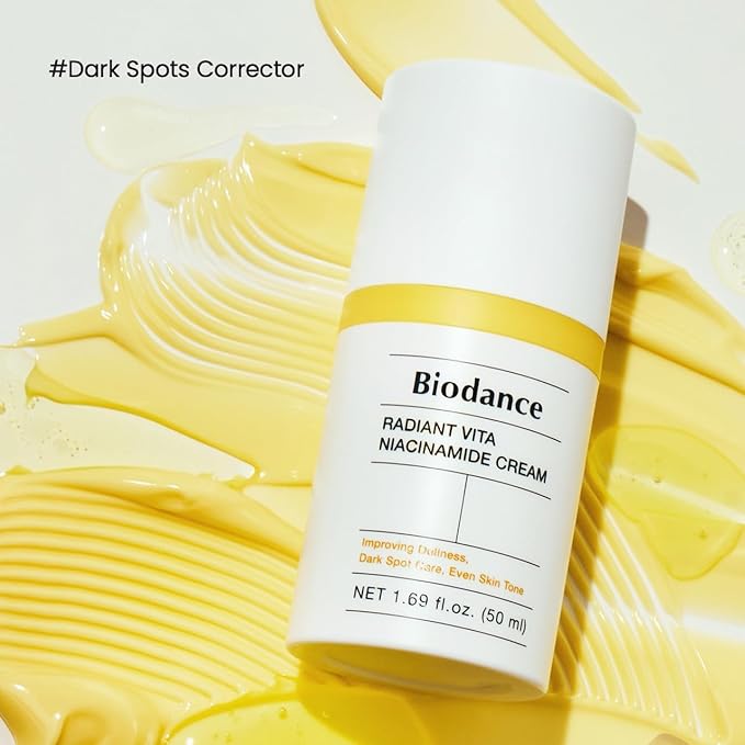 BIODANCE Radiant Vita Niacinamide Cream, Brightening, Dark Spot Correcting Facial Moisturizer, Korean Skin Care, Gifts for Women | 1.69 fl.oz, 50ml