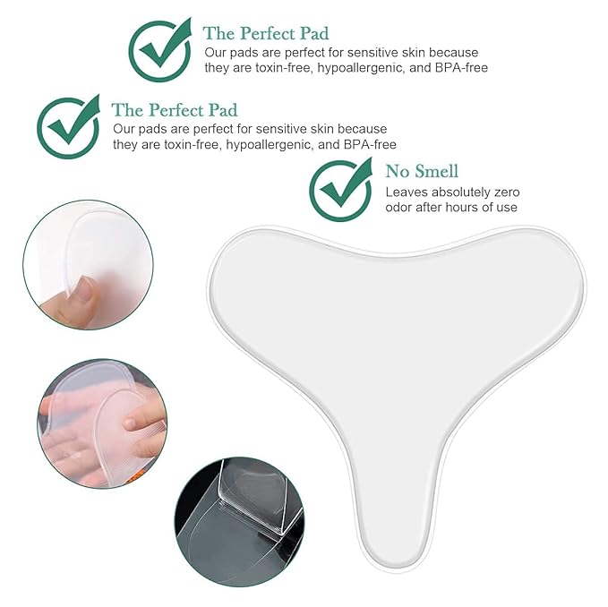 Neck Wrinkle Patches, Anti Wrinkle Silicone Patches，Reusable Chest Firming and Tightening Facial Masks, Collagen Neck Fine Line Pads for Women Reduce Fine Wrinkles, Moisturizing & Firming（11PCS)
