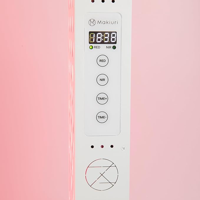 Makiuri Red Light Therapy Lamp | LED Light Therapy Panel for Face & Body | Infrared & Red Light in 5 Wavelengths | Supports Relaxation, Skin Appearance & Overall Wellness | Venus (White 120 LED)
