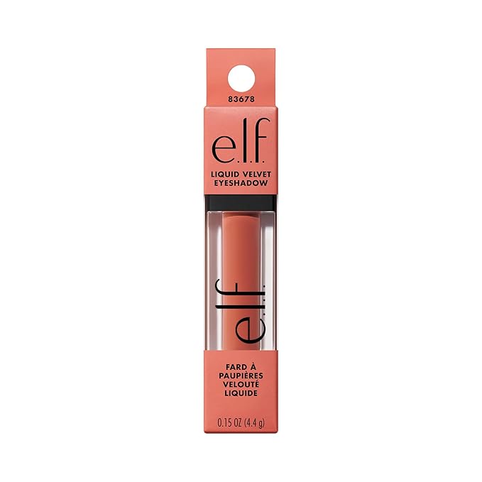 e.l.f. Liquid Velvet Eyeshadow, Crease-Resistant Liquid-to-Powder Eyeshadow For A Rich, Soft-Matte Finish, Vegan & Cruelty-Free, Apricrush