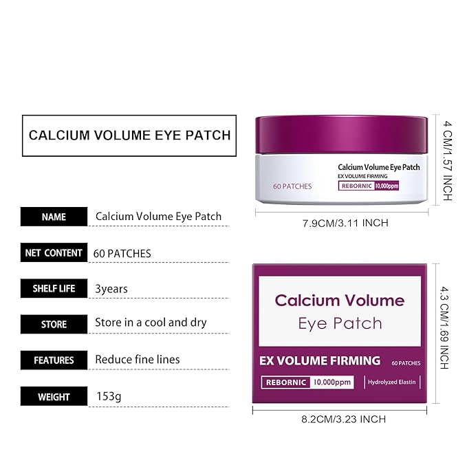 Under Eye Patches for Puffiness and Dark Circles, Hydrogel Eye Mask 60 Pairs to Reduce Fine Lines & Wrinkles, Hydrating Firming Treatment with Glycerin, Daily Eye Care for Men & Women