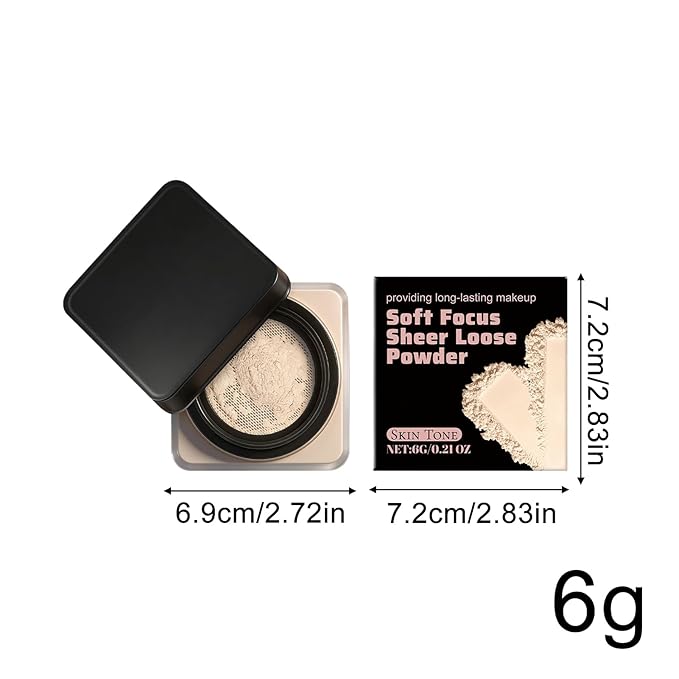 Finishing Powder Makeup, 6g Loose Setting Powders, Oil Control Sweat Proof Foundation, Matte Smoothing Skin Face Powder, Beauty, Makeup Bag, Studio