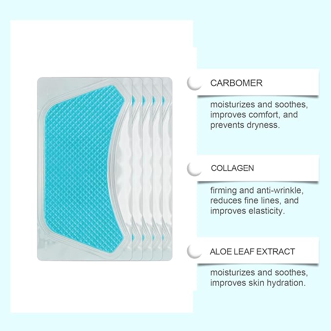 Anti Neck Wrinkle Patches, 5 pcs Moisturizing & Firming Neck Pads- Smoothing Wrinkles, Collagen Mask Patches, Reduce Fine Anti Aging for Skin Firming & Neck Anti Wrinkle Neck Collagen Patches