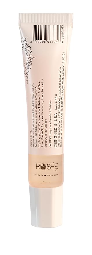 Rosee Lip Gloss Vegan & Cruelty Free Treatment, Professional Make up, Long Lasting Glossy with Shea Butter, Moisturize, Protect & Smooth, High Shine, Non-Sticky (m. Scarlet Peach, 0.5)
