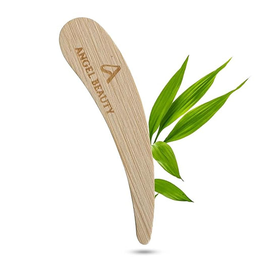 Bamboo 50-pack Cosmetic Facial Makeup Spoon Spatula Mini Makeup Spatula, Biodegradable Compostable Cosmetic Spatulas Spoon, Skincare Cream Scoop Applicator Facial Massage Beauty Tools BPA FREE