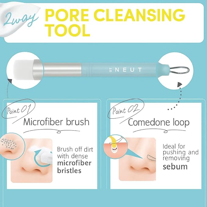 Facial Pore Cleaning Brush [ Designed in Japan ] Face Cleansing Scrubber Exfoliating (for Nose)