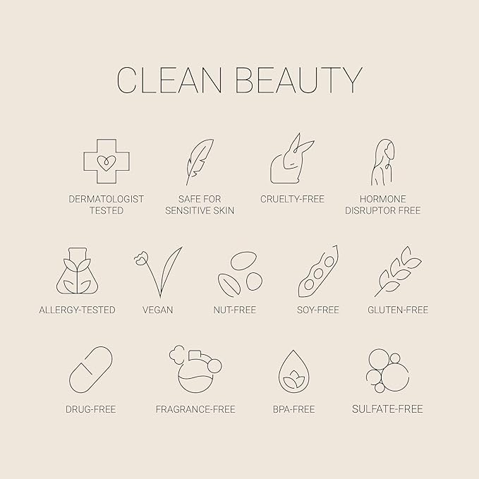 No Makeup Makeup Long-Lasting Lightweight Foundation & Brush Duo | Cruelty-Free, Fragrance-Free, Buildable, Transfer-Proof Makeup (Almond)