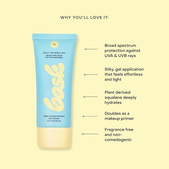 Bask Sunscreen Carry-on Kit: Travel Size Bundle with Beach and Travel Pouch | SPF 30 & 50 Sheer Moisturizing Sunscreen Lotion, Daily Invisible Gel SPF 40 Face Sunscreen, & Convenient Travel Pouch