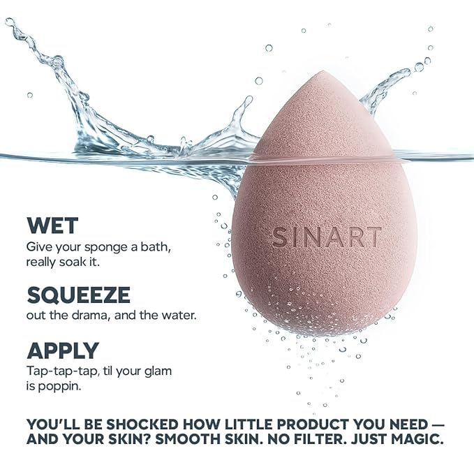 Makeup Sponge, Beauty Makeup Foundation Blender, For Liquid, Cream, & Powder Products, Original Premium PROsponge, Vegan, Cruelty & Latex-Free (BEIGE)