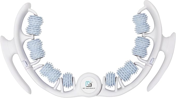 M3 Naturals Anti Cellulite Roller & Lymphatic Drainage Massager | Fascia Blaster for Contoured & Smoother Skin | Tool for Sore Arms, Legs, Stomach & Buttocks Multicolor