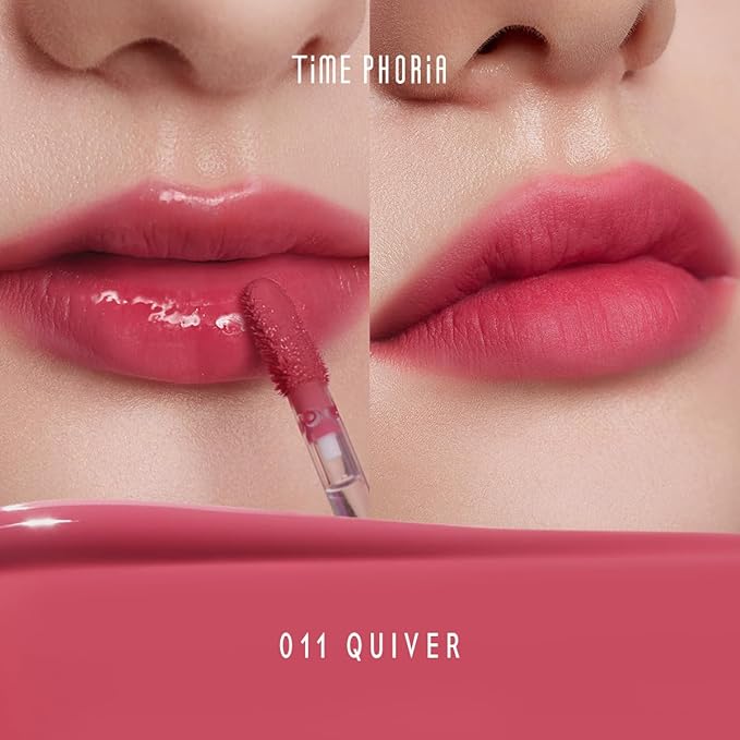 Altera Blurring Lip Tint 011 Quiver, Vibrant Pink Glossy to Soft Matte Finish, Blur Lip Lines, Weightless No-Sticky Airy Velvet Texture, Vibrant Hydrating Long-Lasting Lip Stain