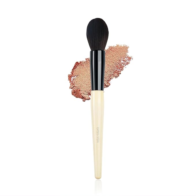 Natural Goat Hair Powder Brush, Highlighting Brush, Natural Hair Contour Brushes, Natural Hair Makeup Brush, Face Blending Brushes, Fluffy Blush Brush for Cheeks, Nose Contour Brushes. (804)