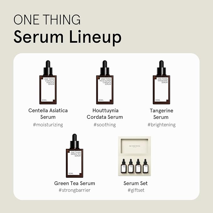 ONE THING Houttuynia Cordata Serum 2.7 Fl Oz | Heartleaf HA Hyaluronic Acid Soothing Hydrating Vegan Facial Ampoule for Acne Prone Oily Skin, Irritation Redness Barrier Relief | Korean Skin Care