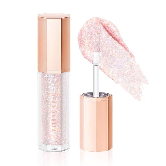 DEARDAHLIA Paradise Shine Eye Sequins (Enchanted) - Long-Lasting Liquid Glitter Eyeshadow, Minimal Fallout, High-Shine Pearl Finish, Lightweight, Blendable, Vegan & Cruelty-Free. 0.14 oz