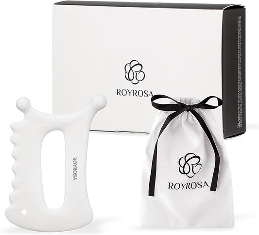 ROYROSA® 로이로사괄사 K-Beauty, 100% Ceramic Guasha, Facial and Body Acupuncture Therapy, Reduce Fine Lines and Wrinkles, Made in South Korea Guasha_Mini