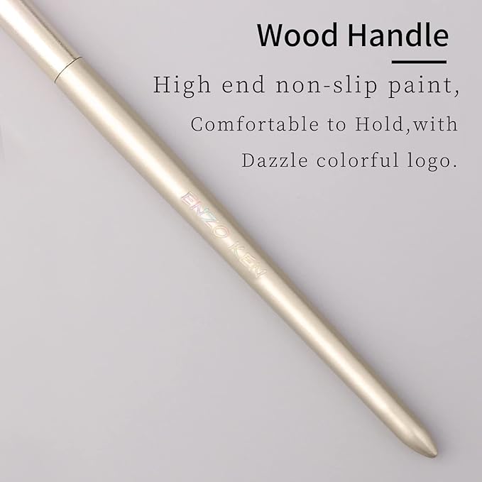 Flat Concealer Foundation Brush and Lip Brush, Mini Under Eye Blending Set, Small Essential Liquid Makeup Brush for Eye Dark Circles Puffiness, Liquid Blush Lipstick, Lipgloss, Spots.