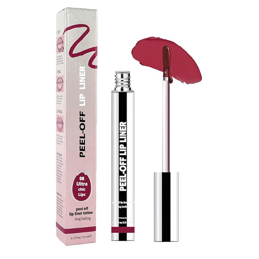 TALINZEN lip stain peel off,beauty-waterproof,transfer-proof and smudge-proof,makeup for all occasions,perfect for everyone (#06,0.12floz/3.5ml e)