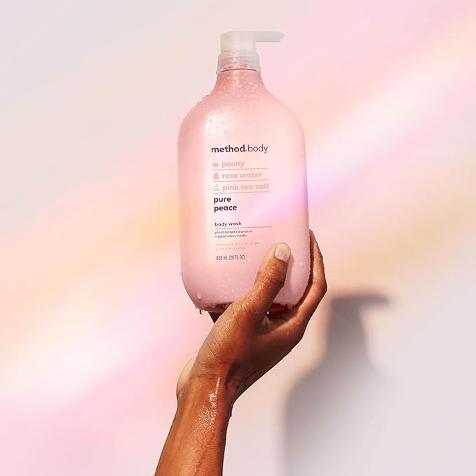 Method Body Wash, Pure Peace, Paraben and Phthalate Free, 28 oz (Pack of 1)
