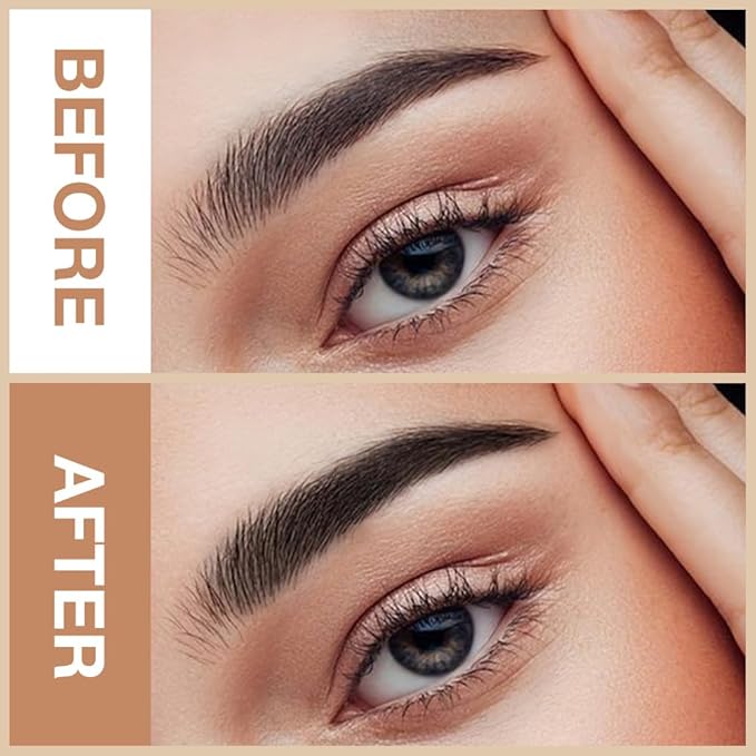 5 Pcs Ultimate Eyebrow Retractable Definer Pencils,Dual-Sided Natural Soft Textured Eyebrow Pencil, for Daily Look Eyebrow Makeup,Brow Brush,Fine Tip (2*black+2*light brown+grey)