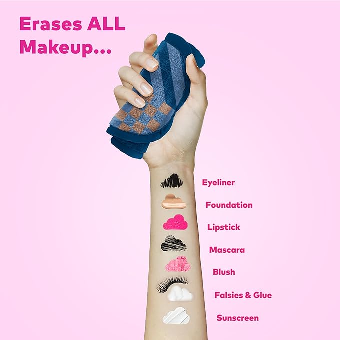 The Original MakeUp Eraser Mini PRO, Erase All Makeup With Just Water, Including Waterproof Mascara, Eyeliner, Foundation, Lipstick, Sunscreen and More! Harry Potter Ravenclaw, 1ct